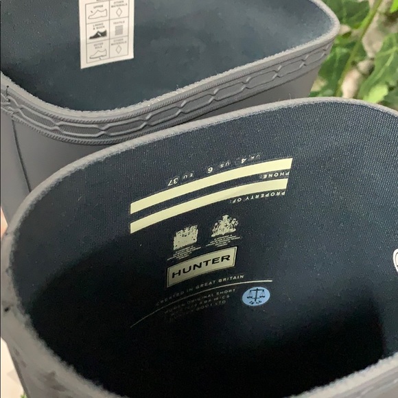 NIB Hunter Original Short Boot Dark Slate - Picture 6 of 8